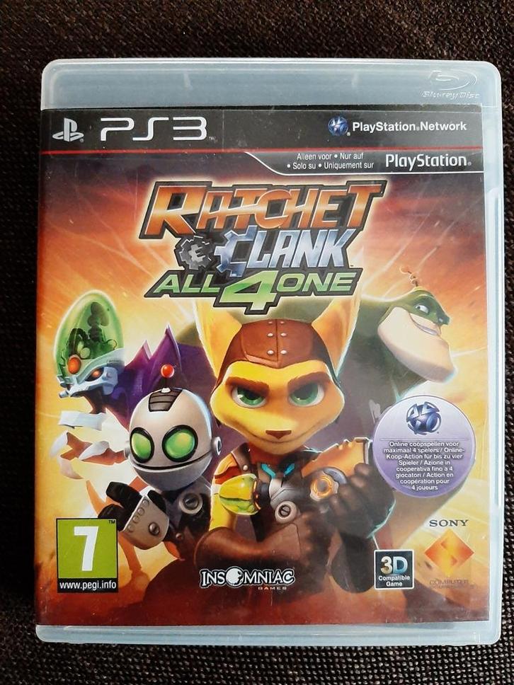 PS3 Ratchet & Clank - All 4 one (compleet), Games en Spelcomputers, Games | Sony PlayStation 3, Zo goed als nieuw, Ophalen of Verzenden