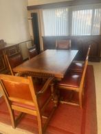 Antieke eetkamer, Ophalen, Gebruikt, Antiek, 4 tot 6 stoelen