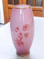 Roze retro opaline vaas, Ophalen of Verzenden