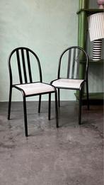 Paire de chaises modernistes dlg Robert Mallet Stevens, Huis en Inrichting, Stoelen, Moderniste, Metaal, Twee, Gebruikt
