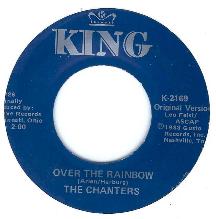 The Chanters – Over The Rainbow, Cd's en Dvd's, Vinyl Singles, Gebruikt, Single, R&B en Soul, 7 inch, Ophalen of Verzenden