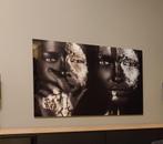 Glasschilderij Vrouw - Gezicht - Abstract Nieuwstaat., Ophalen, Zo goed als nieuw, 100 tot 125 cm, Foto of Poster