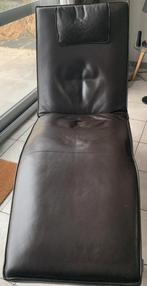 Ligzetel relax Koinor Jonas donker bruin leder met nekkussen, Maison & Meubles, Canapés | Sofas & Chaises Longues, 150 cm ou plus