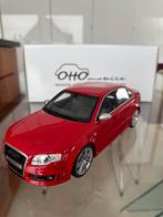 Prachtige Audi RS4 B7 Sedan Rood 1:18 Ottomobile nikkel, Ophalen of Verzenden, Zo goed als nieuw, Auto, OttOMobile