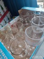 18 oude waterglazen., Verzamelen, Ophalen, Gebruikt, Waterglas