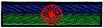 Roma Zigeuner biker vlag stoffen opstrijk patch embleem #2 beschikbaar voor biedingen