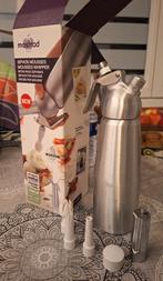 mastrad - siphon mousses métal froid chaud 0,5L +9cartouches, Enlèvement ou Envoi, Comme neuf