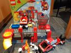 Duplo brandweerkazerne en auto en helikopter, Ophalen, Gebruikt, Complete set, Duplo