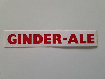 Vintage Sticker - Ginder - Ale - Brouwerij Martinas Merchtem beschikbaar voor biedingen