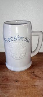 Rossbraü 3L steengoed mok Bierbrouwerij, Ophalen of Verzenden, Gebruikt, Pul(len), Overige merken