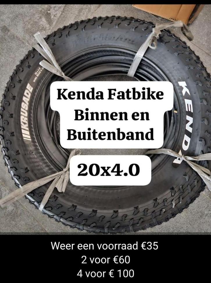 Kenda Fatbike Binnenband en Buitenband, Vélos & Vélomoteurs, Vélos électriques, Comme neuf, Enlèvement