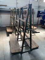 Chariot en verre - Chariot à disques - 4 pièces, Enlèvement, Utilisé, Chariot de transport