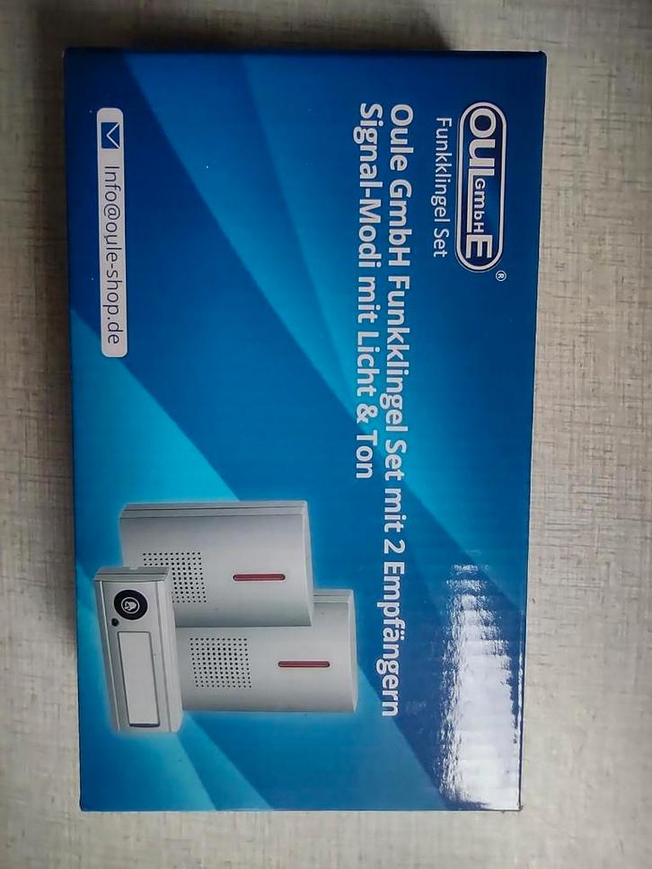 OULE draadloze Deurbel (op batterijen), Maison & Meubles, Sonnettes, Neuf, Sans fil, Enlèvement