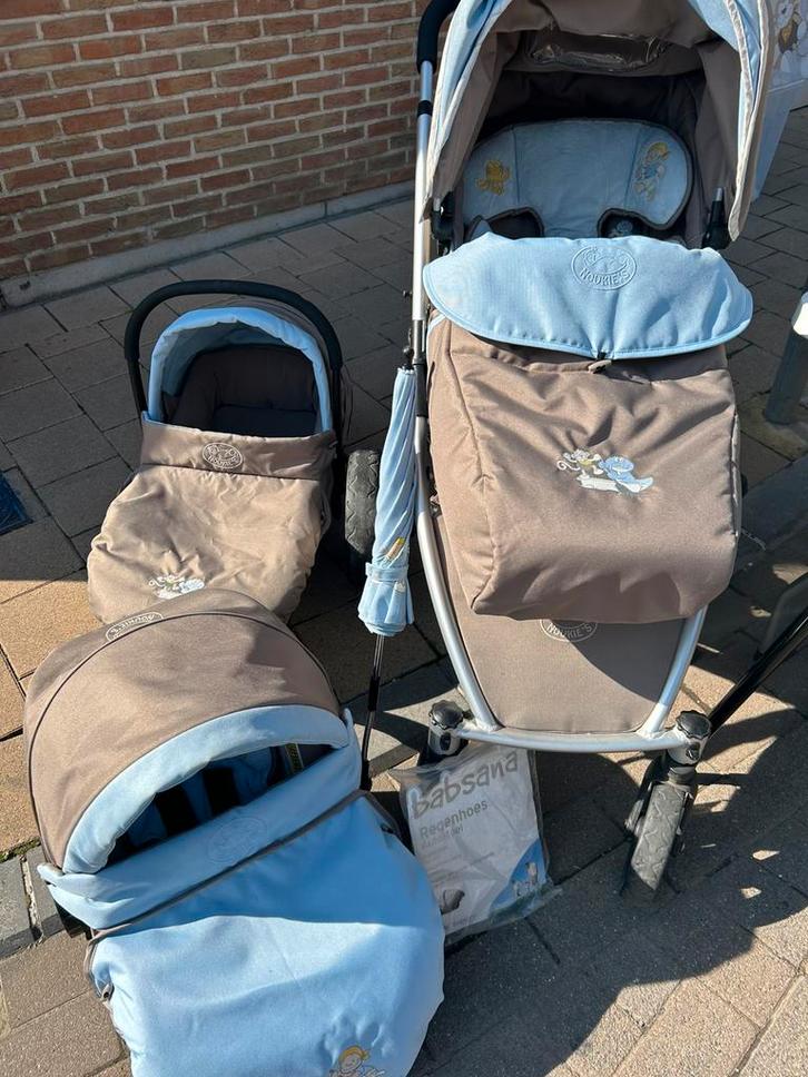 Noukies - Poussette trio + Décoration chambre, Enfants & Bébés, Poussettes & Combinaisons, Utilisé, Poussette combi, Autres marques