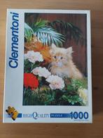 puzzle 1000 pièces - Clementoni - chaton, Comme neuf, 500 à 1500 pièces, Puzzle, Enlèvement ou Envoi