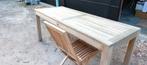 Tuintafel en 6 stoelen, Ophalen, Zo goed als nieuw, Teakhout