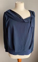 Donkerblauw topje SoBe maat M, Maat 38/40 (M), SoBe, Lange mouw, Gedragen
