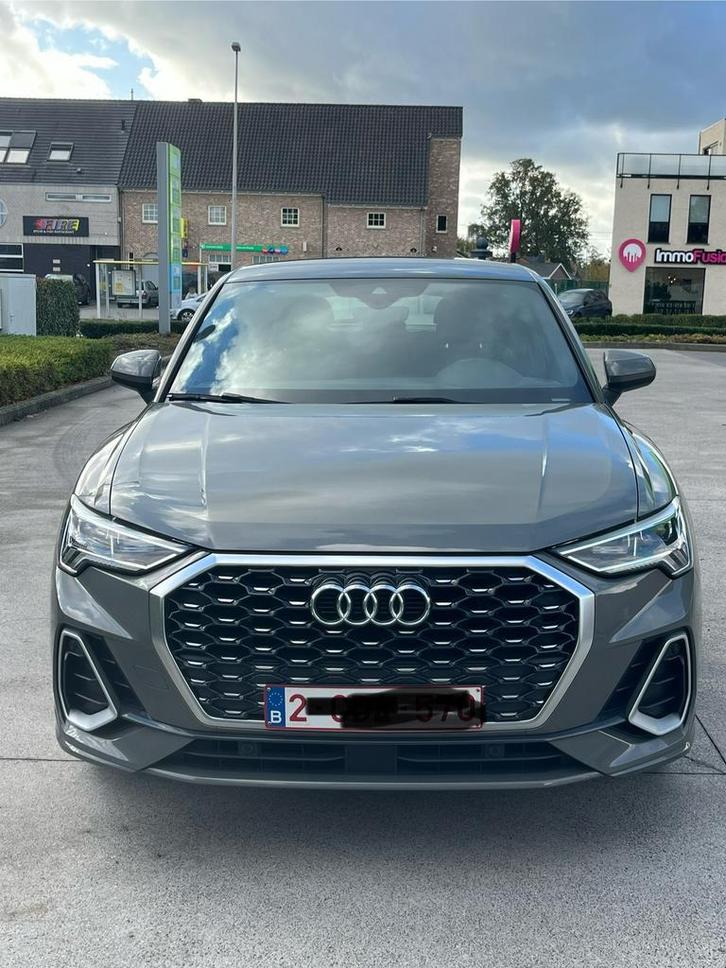 Audi Q3 Sportback S-Line 35 TDI S-Tronic. 09/2020, Auto's, Audi, Particulier, Q3, Navigatiesysteem, Automaat, Grijs, Alcantara