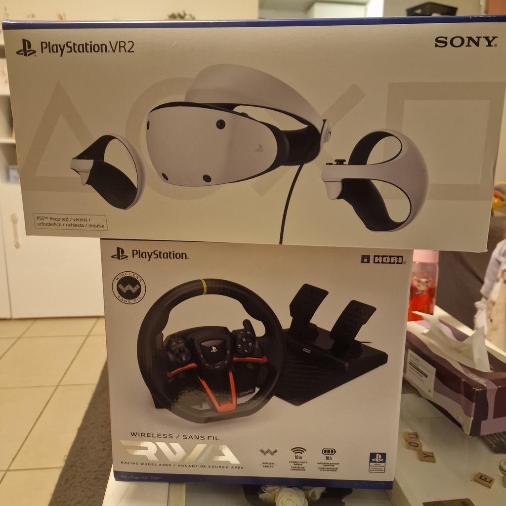 Ps5 vr 2 plus stuur perfect voor granturismo  3 keer gebruik, Enlèvement ou Envoi
