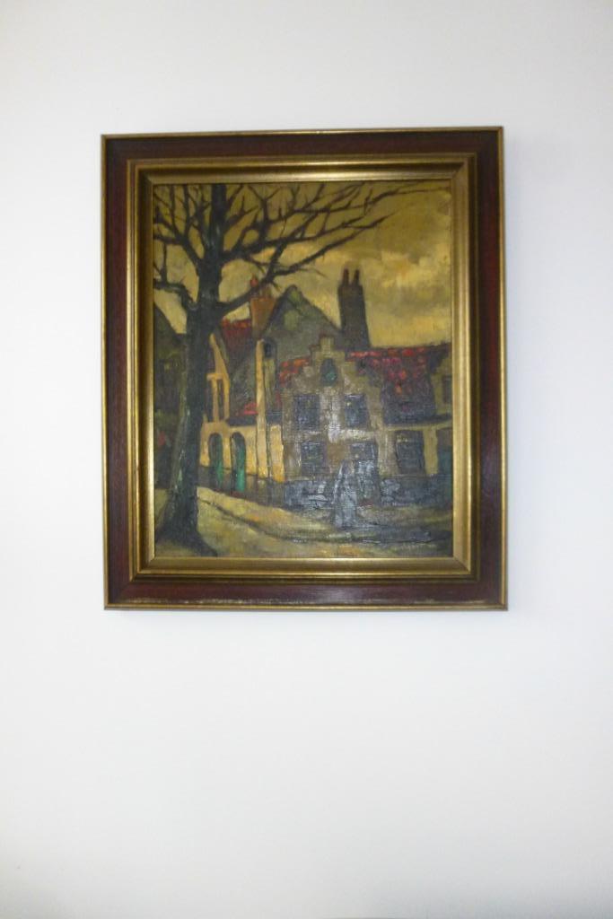 Schilderij Georges Algoet, Antiek en Kunst, Kunst | Schilderijen | Klassiek, Ophalen