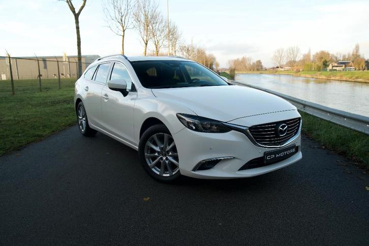 MAZDA 6 2.2 BREAK | FACELIFT | AUTOMAAT | HISTORIEK | BTW, Auto's, Mazda, Bedrijf, Te koop, 6 sportbreak, ABS, Adaptieve lichten