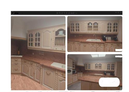 uitgerust keukenmodel wit licht, Huis en Inrichting, Keuken | Complete keukens, Gebruikt, Hoekkeuken, Overige kleuren, Hout, Met kookeiland