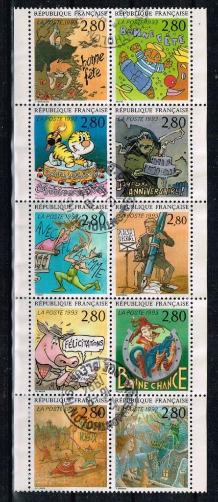 Postzegels uit Frankrijk - K 4820 - groetzegels, Postzegels en Munten, Postzegels | Europa | Frankrijk, Gestempeld, Verzenden