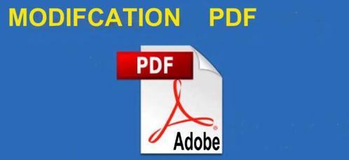 Modification PDF, Informatique & Logiciels, Logiciel d'Édition, Enlèvement ou Envoi