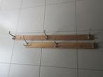 Vintage haken voor kapstokken hangers in inox messing, Huis en Inrichting, Ophalen, Hout