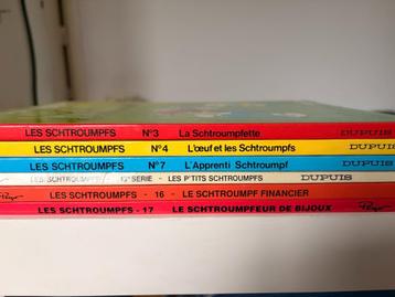 Lot de 6 BD Schtroumpfs beschikbaar voor biedingen