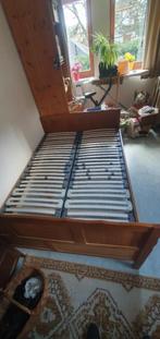Lit Lattoflex 140 x 200, Ophalen, Bruin, Tweepersoons, 140 cm