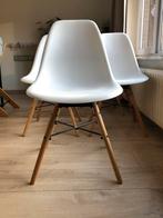 Witte, moderne eetstoelen, Maison & Meubles, Chaises, Enlèvement, Utilisé, Blanc, Bois