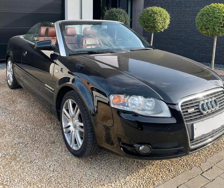 Audi A4, Auto's, Audi, Particulier, A4, Centrale vergrendeling, Elektrisch, Cabriolet, Automaat, Zwart, Zwart, Leder, Ophalen