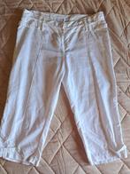 Witte zomerse broek maat 42-44, Kleding | Dames, Broeken en Pantalons, Wit, Maat 42/44 (L), Zo goed als nieuw, Driekwart