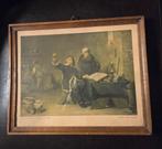 Vintage houten lijst met glas, Ophalen of Verzenden, Hout