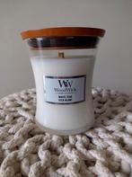 WoodWick geurkaars, Huis en Inrichting, Ophalen of Verzenden, Nieuw, Beige