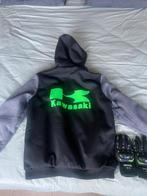 Kawasaki vest en handschoenen, Motoren, Kleding | Motorkleding, Ophalen, Tweedehands, Heren, Handschoenen