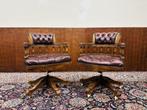 Set Klassiek Engels Chesterfield Bureaustoel, Antiek en Kunst, Ophalen of Verzenden
