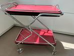 Rood Design TORCK serveerkar met dienblad. Vintage ‘60, Huis en Inrichting, Tafels | Bijzettafels, Ophalen, Overige materialen