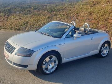 AUDI TT 1.8 TURBO 180CH - CABRIOLET - ETAT IMPECABLE -, Autos, Cuir, Argent ou Gris, Noir, 2 portes