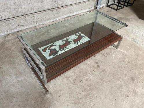 vintage Belarti salontafel, Huis en Inrichting, Tafels | Salontafels, Zo goed als nieuw, 100 tot 150 cm, Minder dan 50 cm, Rechthoekig