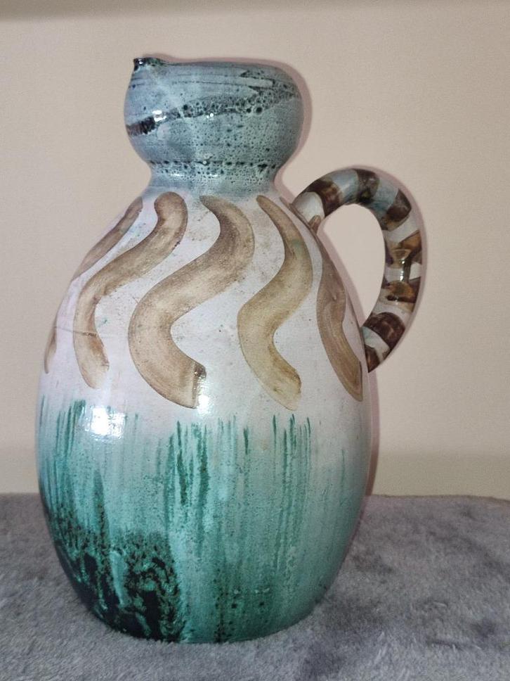 Daniël - vallauris - grote kruik - stijl Picasso/ picault, Antiek en Kunst, Antiek | Keramiek en Aardewerk, Ophalen of Verzenden