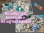 Gratis Steenpuin. Help ons, we betalen u 50€., Doe-het-zelf en Bouw, Ophalen, Gebruikt