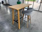 Bartafel met 2 stoelen, amper gebruikt., Ophalen, Zo goed als nieuw