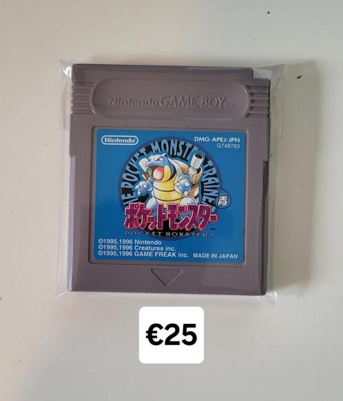 Gameboy Classic spel - Pokemon blauw / Blue, Games en Spelcomputers, Games | Nintendo Game Boy, Refurbished, Ophalen of Verzenden