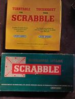 Jaren 70 Oud Scrabble bord en Scrabble turntable bord, Gebruikt, Vijf spelers of meer, Overig, Ophalen of Verzenden