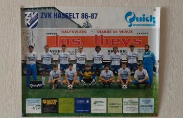 Poster ZVK Hasselt 86-87  beschikbaar voor biedingen