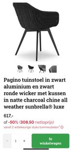Exterioo in Wicker  zeteltje nieuw 2 stuks, Tuin en Terras, Ophalen, Nieuw, Aluminium, Stapelbaar
