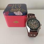 Fossil herenhorloge., Leer, Polshorloge, Zo goed als nieuw, Ophalen