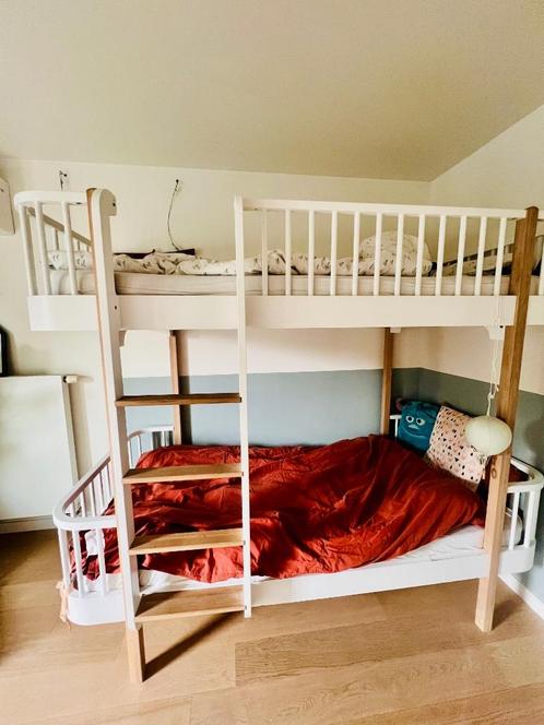 Stapelbed ‘Oliver Furniture’ incl matrassen, Kinderen en Baby's, Kinderkamer | Stapelbedden en Hoogslapers, Gebruikt, Stapelbed